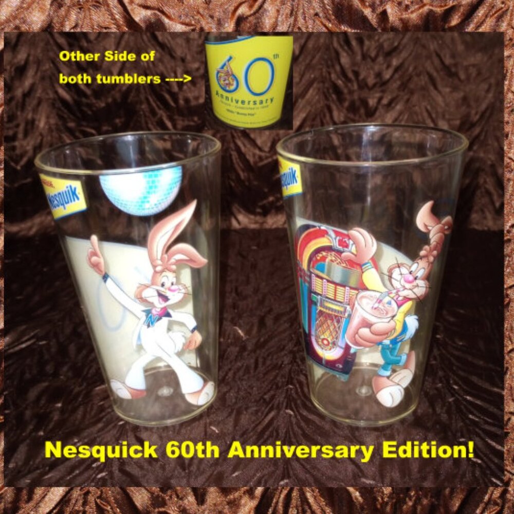 2 Nesquick 60th Anniv. Tumblers (2008)
